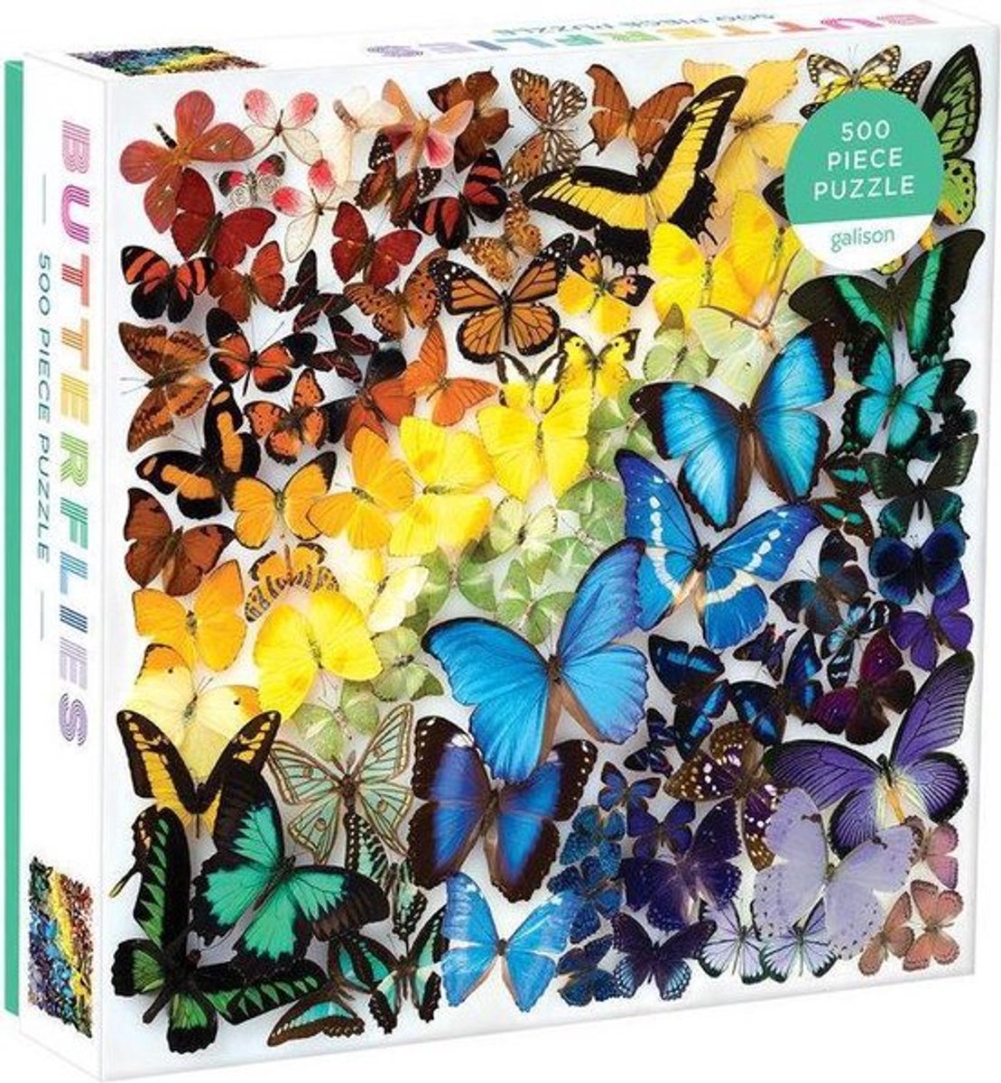 Rainbow Butterflies 500 Piece Puzzle