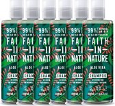 FAITH IN NATURE - Shampoo Aloe Vera - 6 Pak - voordeelverpakking