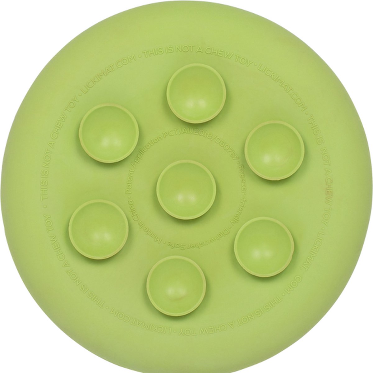 Licki Mat UFO Likmat / Antischrok / Slowfeeder voor Hond Groen