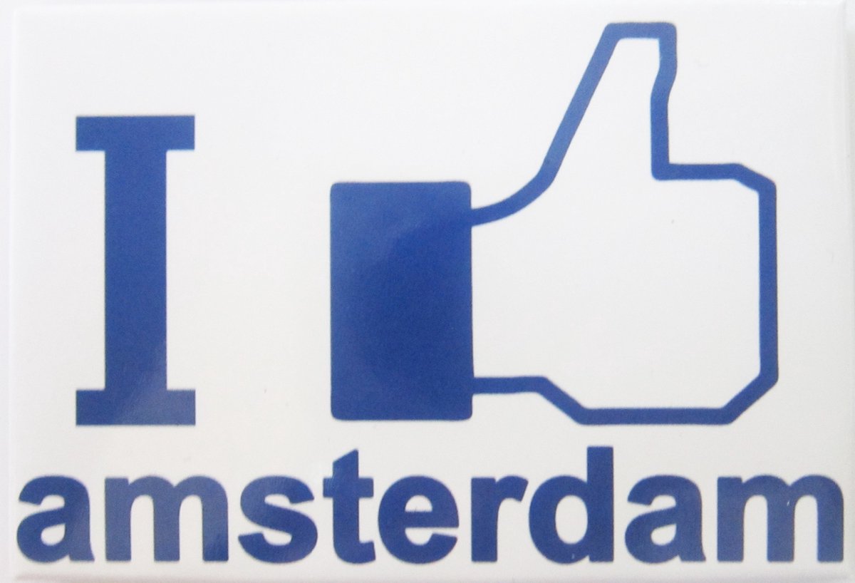 Koelkast magneet I like Amsterdam.