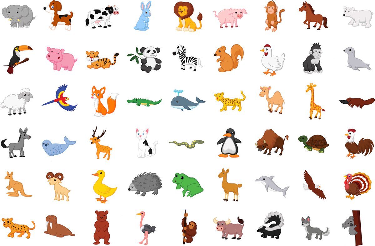 Dierenstickers Kinderen - 108 Stickers - 2 Stickervellen Beloningsstickers — afbeelding 3