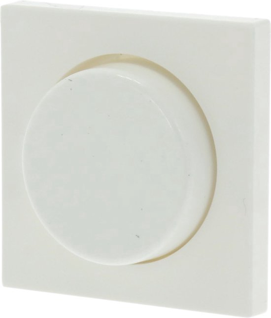 Jung AS500 Centraalplaat Inbouw Met Knop Voor Dimmer Polarwit