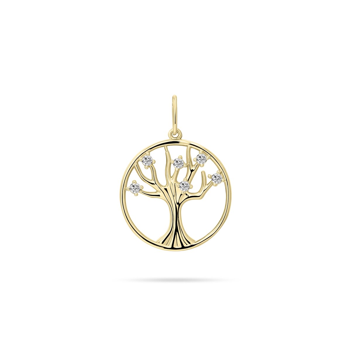 Gisser Jewels - Hanger VGP030 - 14k geelgoud - Tree of Life -