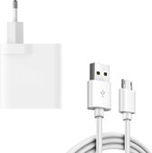 30W snellader Geschikt voor: Micro USB oplaadkabel - 3 meter - Oplader Geschikt voor: Oppo / Poco / Motorola / Samsung / Huawei / OnePlus / Sony