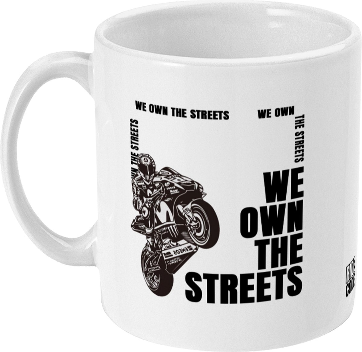 RIDE CODE - We Own the Streets - 11oz Mok voor motorrijders
