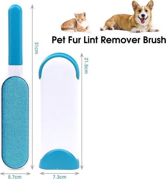 Brosse à poils pour enlever les poils d'animaux des vêtements et