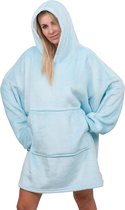 Couverture à capuche Smileify® - Couverture polaire avec manches - Plaid - Oodie - Snuggie - Blauw clair