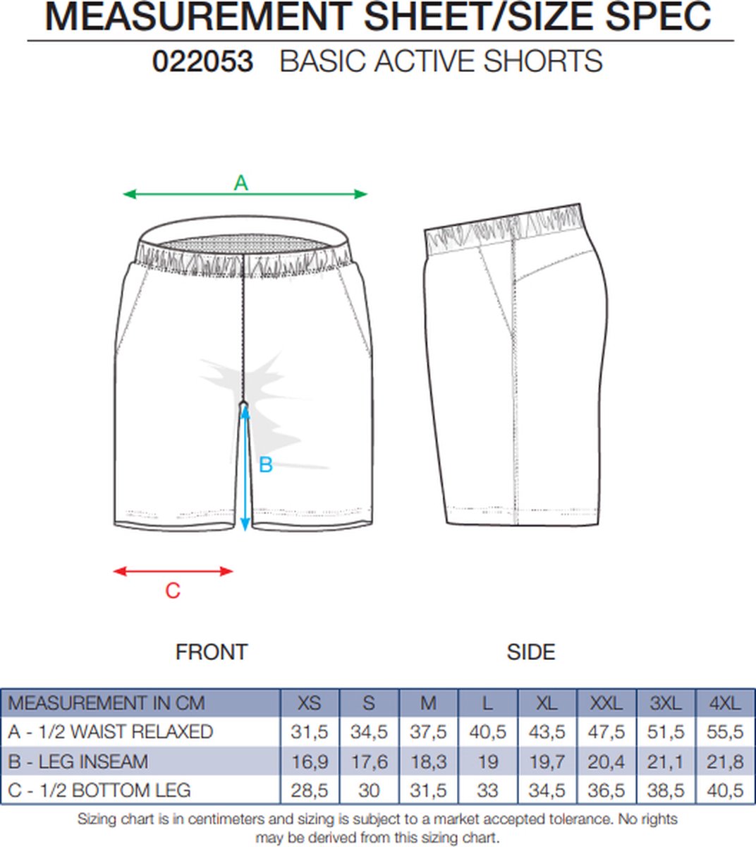 Clique Basic Active Shorts 022053 - Grijsmelange - M