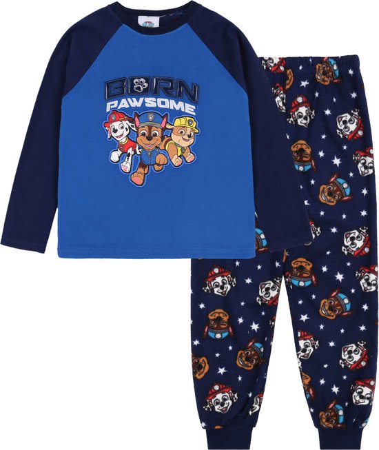 PAW Patrol - Marineblauwe Pyjama voor Jongens met Lange Mouwen / 98