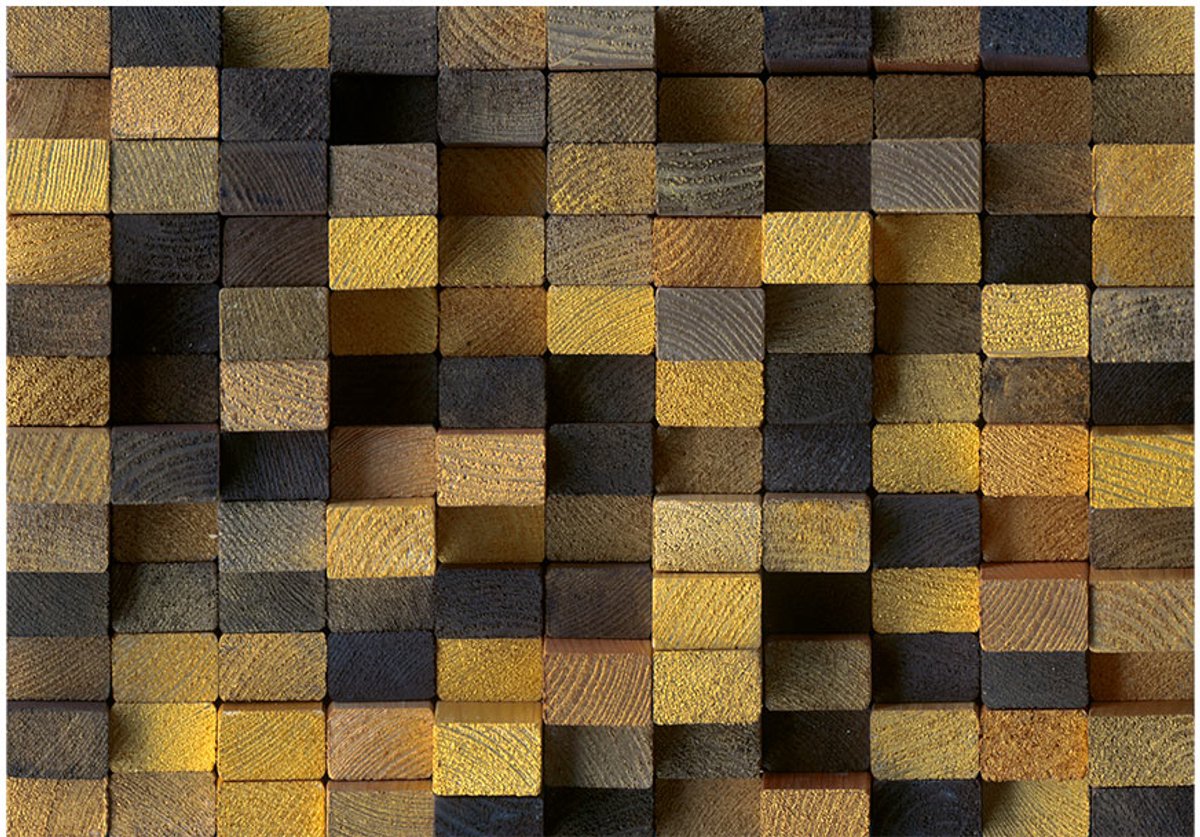 Fotobehang - Wooden cubes.