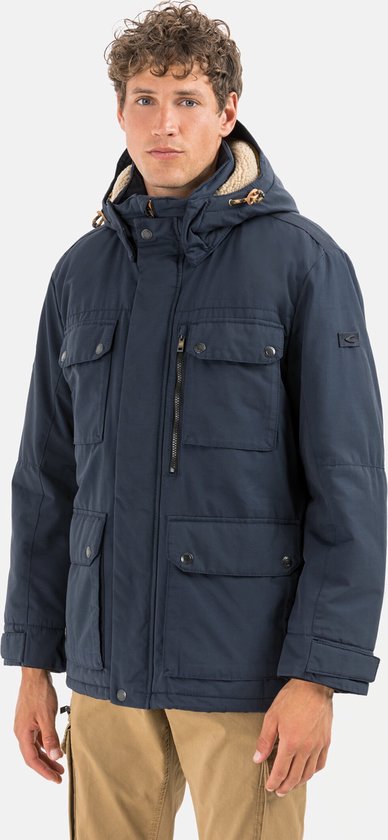 Marikoo dameswinterjas (S-3XL) - gewatteerd, afneembare capuchon - N075, Donkerblauw, L