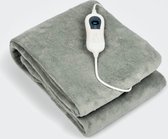 Bol.com SENSLY® Elektrisch deken/dekbed - Mint/Grijs - 3 Standen - 120 x 160 cm aanbieding
