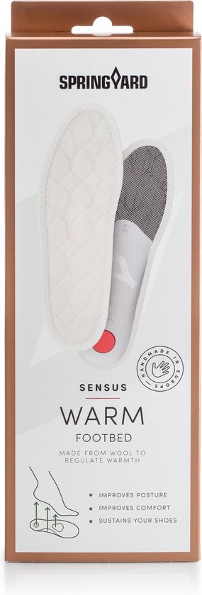 Springyard Sensus Warm - soutien plantaire anatomique - laine douce - taille 36
