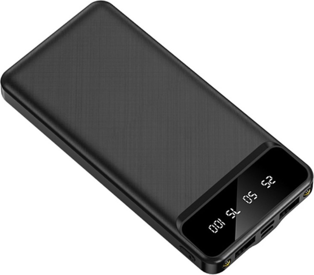 BAIK Powerbank 30.000 mah Powerbank Zwart - Compact - (Dual 2.1A USB/Micro-USB/USB-C) - Mini Snellader Universeel Geschikt voor Samsung S21 / S20 / S10 plus / iPhone 14 / 13 / 12 / 11 of Tablets
