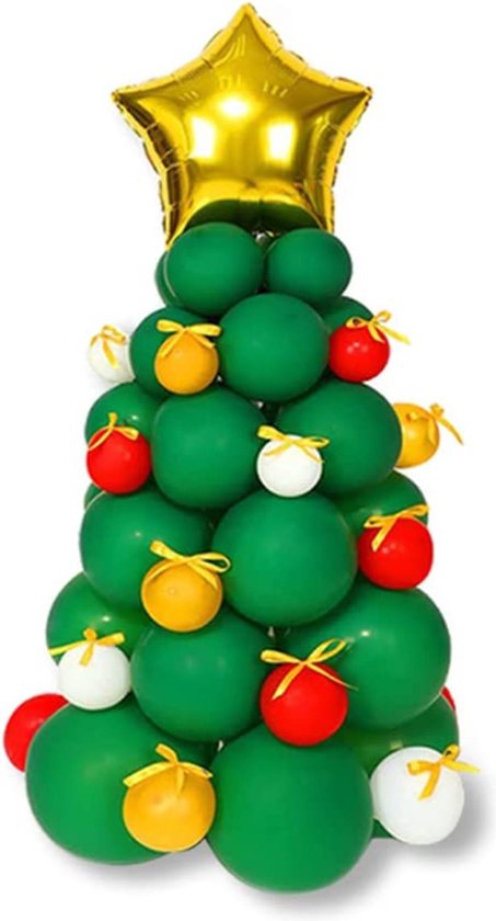 Ballons verts de Noël Ensemble de sapin de Noël Décoration de Noël