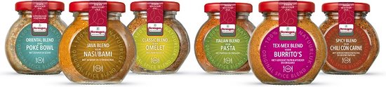 Verstegen Spices & Sauces - Original Spice Blends Pakket - Kruiden en Specerijen - Kruidenmixen - Kruidenpotjes - Zoutarm