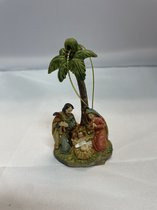 Pendentif crèche palmier avec Josef, Marie et l'enfant Jésus