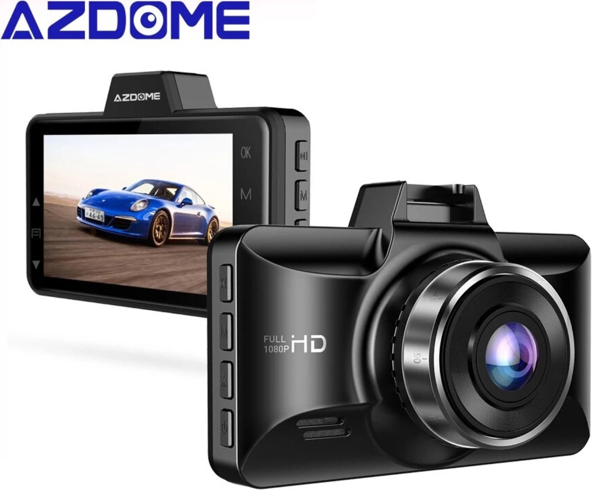 Azdome M01 Pro 1080P Full HD Dashboard Camera - Parkeerstand met ingebouwde G-Sensor - 3.0 Inch IPS-Display - 150° Wijdhoeklens - Nachtvisie - 128G Externe Geheugen