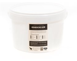 Arabische Gom / Acacia - 3 KG Poeder Emmer || 100% Biologisch / Natuurlijk || Plantaardig Bindmiddel en vele andere toepassingen. || Biologische vervanger voor o.a. Agar Agar, Gelatine, Xanthan Gum, Guarpitmeel en Johannesbroodpitmeel