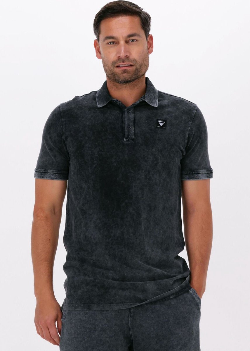 Purewhite 22010103 Polo's & T-shirts Heren - Polo shirt - Grijs - Maat XS