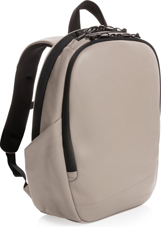 DECODED D22BP3CY Leather Backpack Clay - Laptop 16"