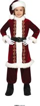 Guirma - Kerst & Oud & Nieuw Kostuum - Luxe Santa Kerstman Kind - Jongen - Rood, Wit / Beige - 10 - 12 jaar - Kerst - Verkleedkleding