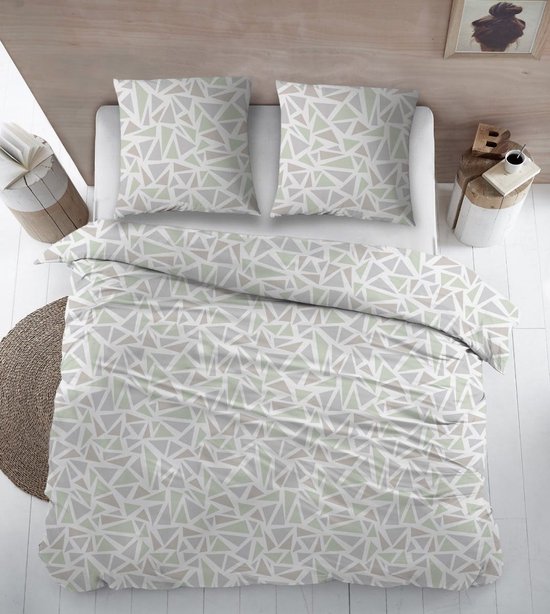 Sleepnight - Flanel Grey Green Overig - LP003622 - B 240 x L 200 cm/B 240 x L 220 cm - Lits-jumeaux -