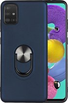 Hoesje Geschikt Voor Samsung Galaxy A51 hoesje Shockproof Armor case - back cover – TPU – Blauw