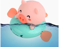 Piggie het Badspeeltje - Badspeelgoed - Opwindbaar - Spuit water - veilig voor baby