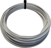Stekkersnel - Elektra montage draad kabel snoer - 1.5mm² - Wit- 10meter
