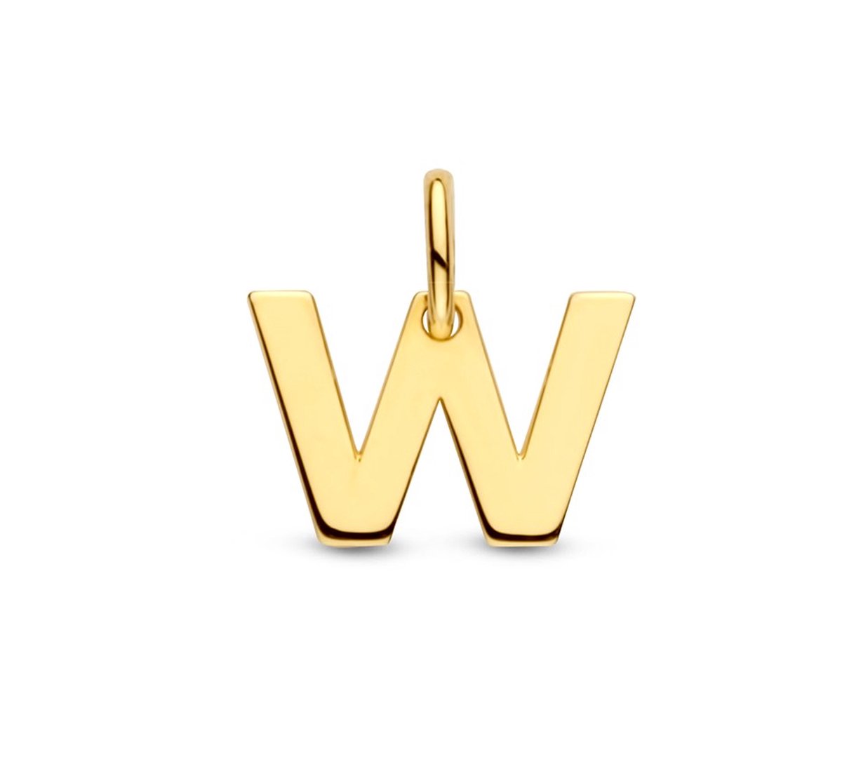 Geelgouden Hanger letter W 4023474