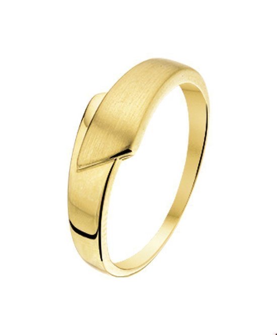 The Jewelry Collection Ring Poli/mat - Goud