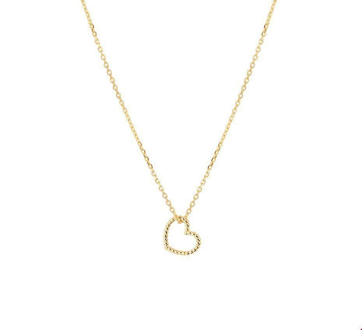 Geelgouden Collier hart 0 4018966