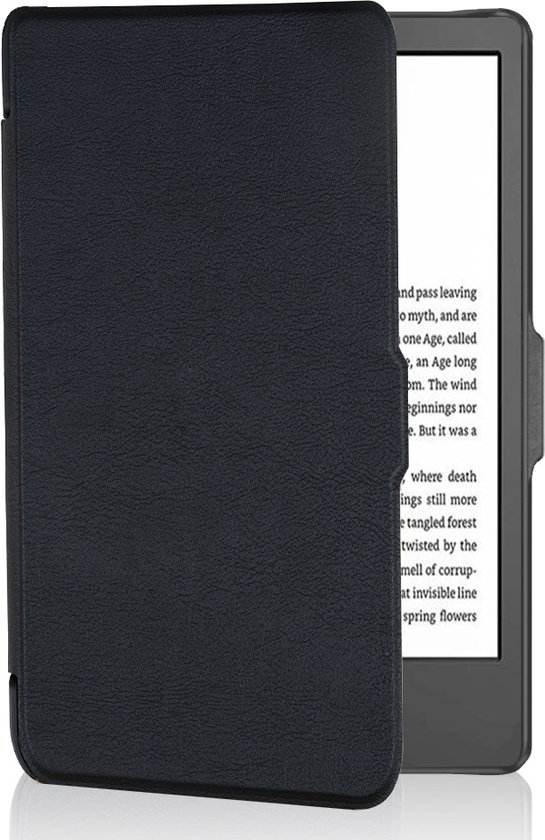 Lunso - Geschikt voor Kobo Clara 2E hoes (6 inch) - sleep cover - Zwart van Lunso — afbeelding 4