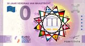 0 Euro biljet 2022 - 30 jaar Verdrag van Maastricht KLEUR