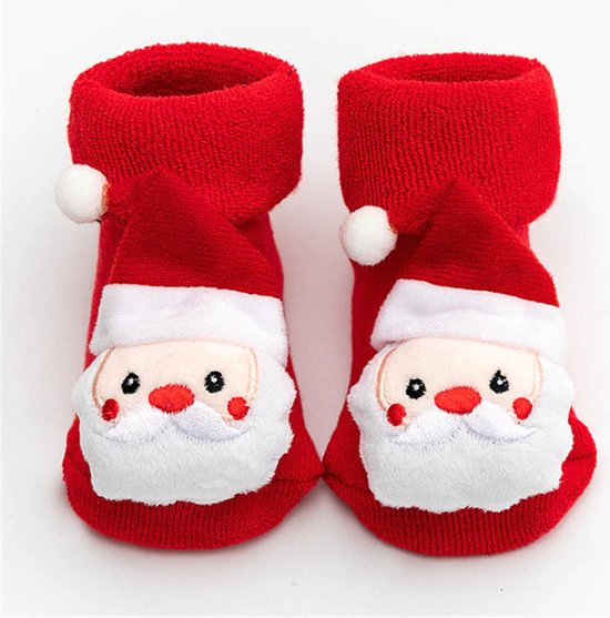 Chaussettes de Noël antidérapantes pour Bébé - Chaussons de bébé - Taille :  0-3 mois -... | bol.com