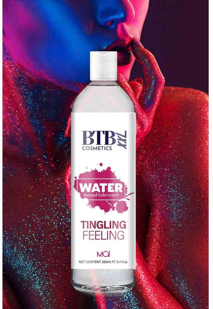 Goedkoopste BTB COSMETICS - BTB WATER BASED LUBRICANT TINGLING EFFECT XL 250 ML