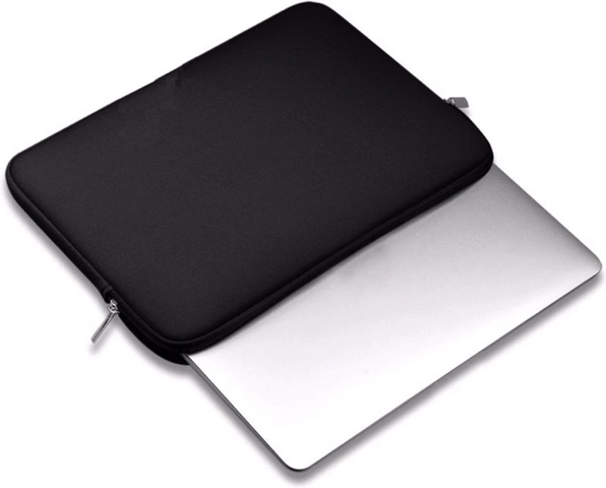 Laptop Soft Sleeve (Laptophoes) | 13 inch | Zwart | (spat) Waterdicht | Schokbestendig | Neopreen | Laptophoezen — afbeelding 7