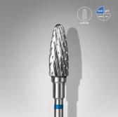 Staleks Carbide nail drill bit, “corn”, blue, head diameter 5 mm/ working part 13 mm