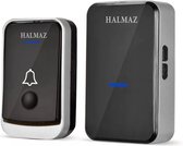 HALMAZ Wireless – Zwart – Éclairage LED – Etanche IP44 – 52 Mélodies – Portée 200 mètres – 1 récepteur