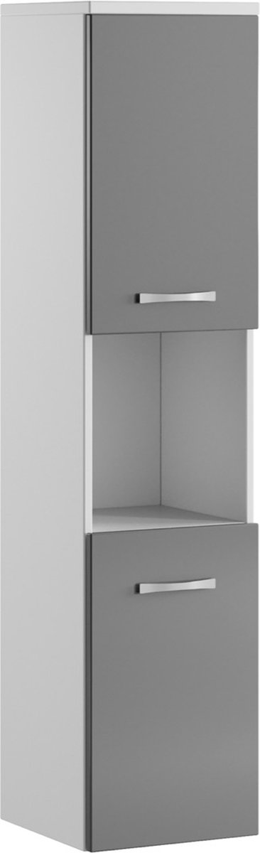Badkamerkast Montreal 30 x 30 x 130cm grijs hangende kolomkast