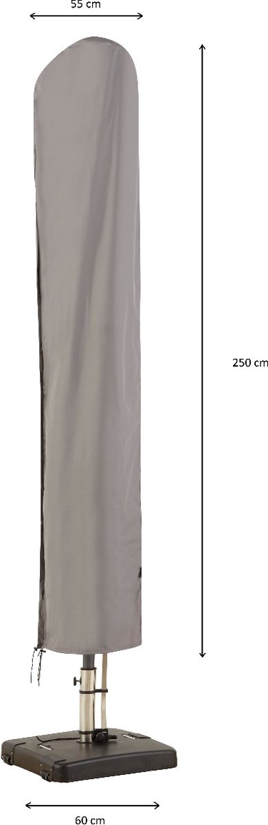 Madison Hoes voor staande parasol 55x250 cm grijs | bol.com