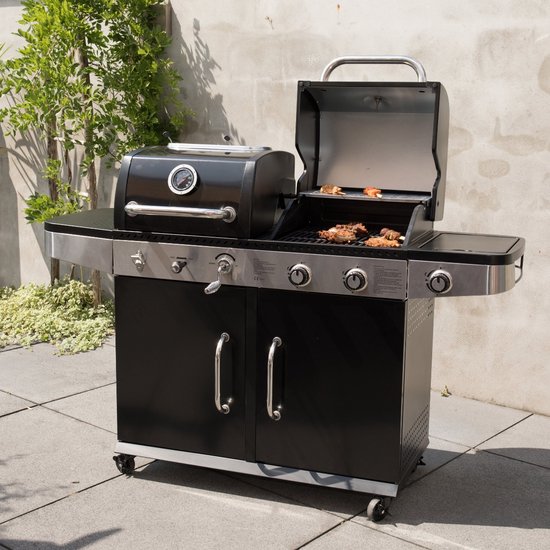 SUMM - MAGNUS - Zwart - Staal - Barbecue - BBQ - Grill - BBQ Grill - Stevig staal - Smoker - Gasbarbecue & houtskool - Stijlvol van SUMM — afbeelding 5