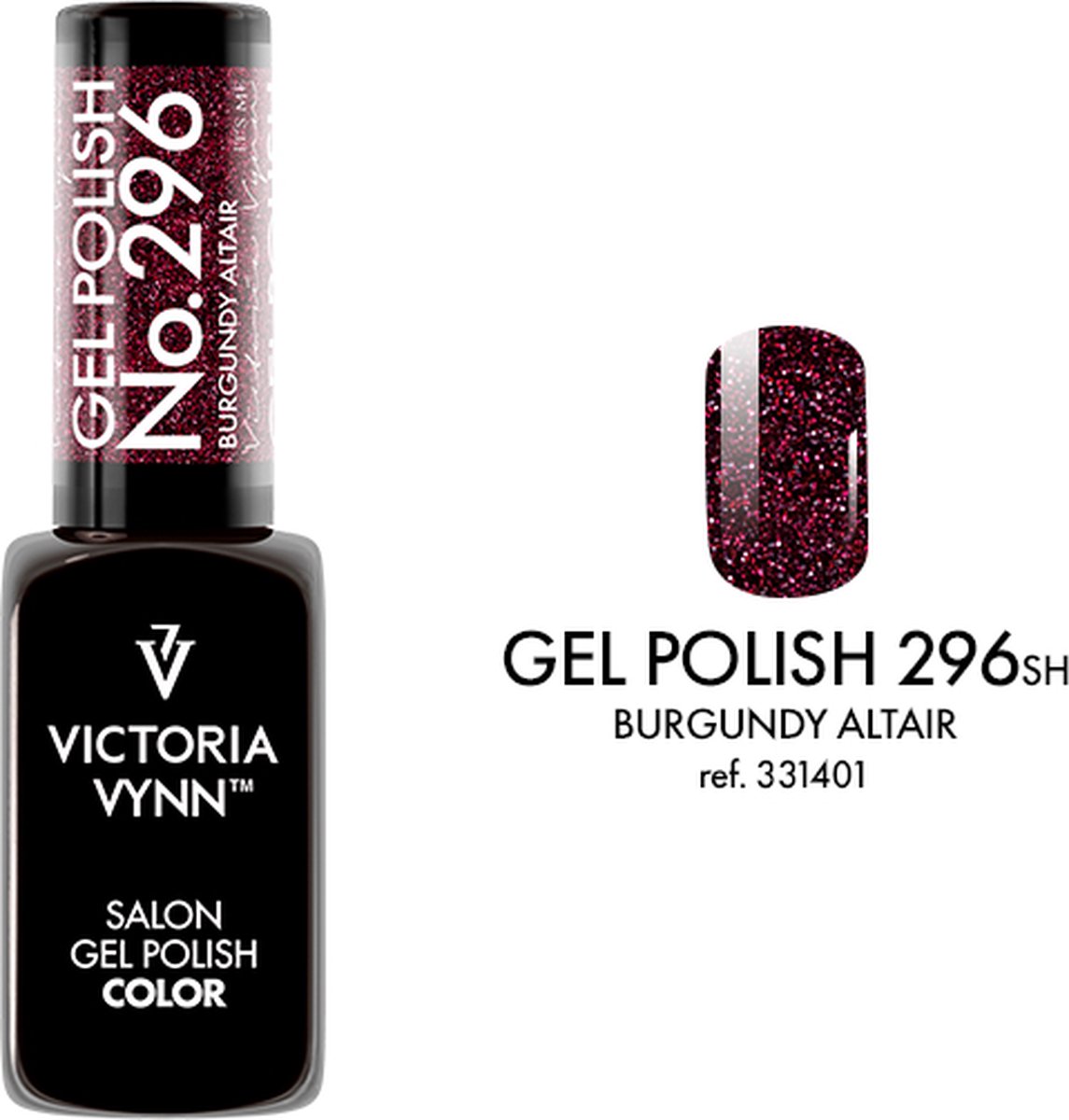 Goedkoopste Victoria Vynn – Salon Gelpolish 296 Burgundy Altair (flash glitters rood) - reflecterende gel polish - gellak - reflect - reflectie - glitter - nagels - nagelverzorging - nagelstyliste - uv / led
