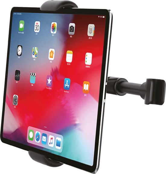 Foto: Tablet houder auto tablet houder voor hoofdsteun telefoon houder auto geschikt voor ipad telefoon tablet schermformaat 7 tot 12 9 inch draaibaar kantelbaar cnc17 