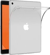 Hoesje Geschikt voor iPad 10.2 2021 Tablet Hoes Siliconen Case - Shockproof Back Cover Geschikt voor iPad 9 - Transparant