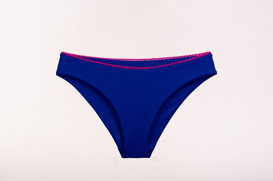 Sweet Treat Bikini Broekje - Roze/Blauw - S - Prothese vriendelijke Bikini