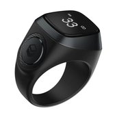 Slimme Digitale Tasbeeh - Herinnering Ring Voor Moslims - 5 Gebedstijden Reminder Bluetooth Ring - Mis Geen Gebed met de Geïntegreerde ring Ingebouwd Handig OLED-display