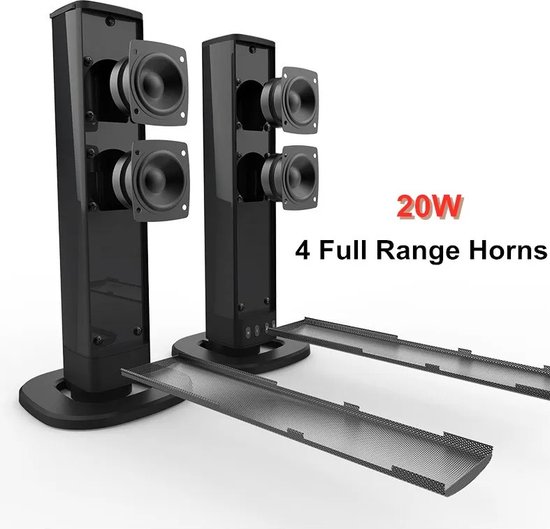 Bolmans - Stereotoren - Stereo Sets - Stereo Installatie - Bluetooth - Surround Sound - Opvouwbare/Splitbare Soundbar - 75db - USB - Incl. Microfoon van Bolmans — afbeelding 3