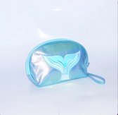 Meisjes Zeemeermin Toilet Etui- Make Up Tas - Toilettas – Mermaid - Beauty Case - Toilet Etui - Make-up Tasje – Blauw - Cadeau voor Meisjes